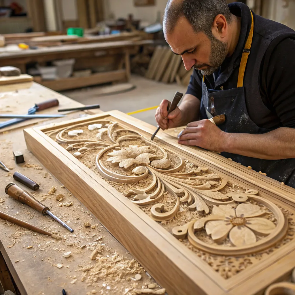 Intricate woodworking